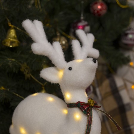 LED figure "Deer" 25 × 29 × 13 cm, phlock, batteries CR2032x2 (not in the kit), glow warm white-2