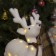 LED figure "Deer" 25 × 29 × 13 cm, phlock, batteries CR2032x2 (not in the kit), glow warm white