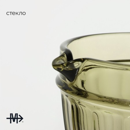 Glass Glass Magistro "La-Channel", 1.1 l, green color-1