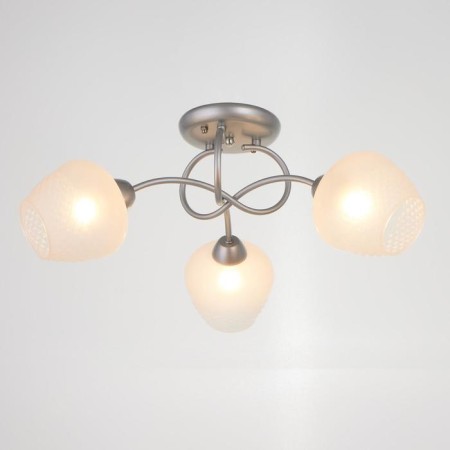 Chandelier 1085/3SL 40W E27 silver 54x54x24 cm Bayerlux-1