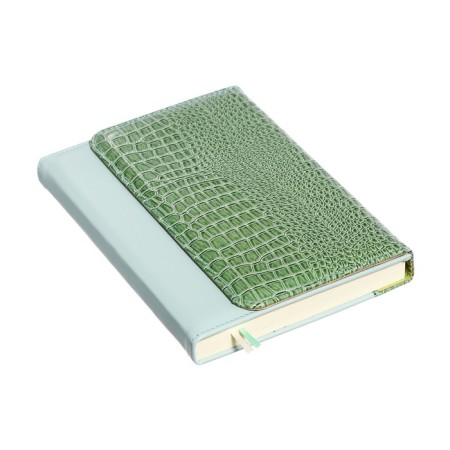 Leduced A5 Diary, 160 sheets, Devente.irene, solid combined cover of artificial leather, cream block 70 g/m2, mint-2