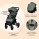 Stroller walking children's maxima (indigo), removable bumper, olive color