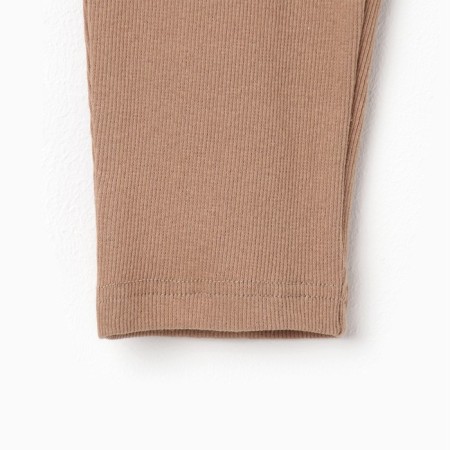 Suit for a girl (sweatshirt, trousers) minku beige color, height 128 cm-12
