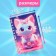 Notebook Gift Book on the comb 80l, line, color block, PVC Cat cover 3D (17.6x13.5cm) 105