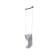 Suspension "Liora", size 26x5x200 10W, LED, 4000K