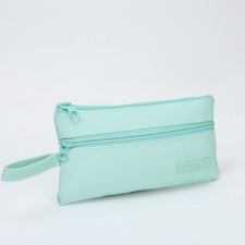 Cosmetic bag simple Style, 19.5*0.5*11, Department for Meln, N/Pocket, Green
