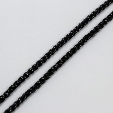 Chain with 2 carabiners link thickness 0.1 cm 0.4x60 cm black-2