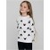 Джемпер для девочек Conte Elegant , рост 110-116 см, цвет classic white-black