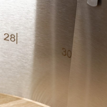 Baking form with size adjustment, shares, 16-30 cm, h = 12 cm, chrome color-2
