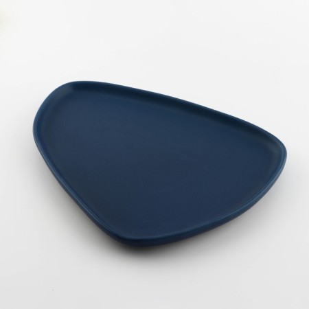 Ceramic non-standard ceramic form "dark blue", 28 x 22 cm, blue color-2