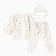 A set for newborns (swing/slider/cap), white/stars, height 62