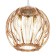Lamp Bayerlux 8330/1, 1he27 15W, brown 23x21+60 cm