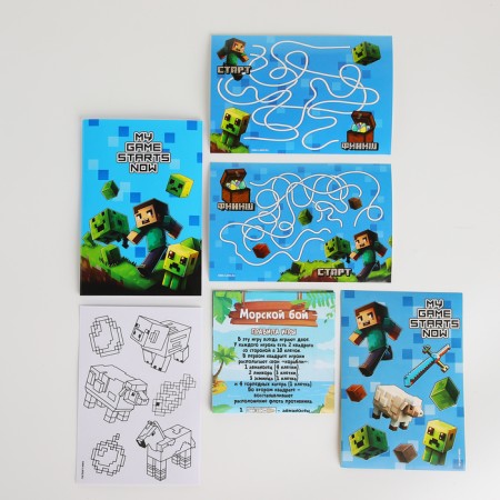 Gift set with a backpack for the boy Pixel World, 23x20.5cm-7