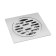 Zein English ladder, 100x100 mm, vertical, with a pipe, stainless steel, chrome