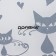 Plate Glass Dessert shade "cats", d = 20 cm