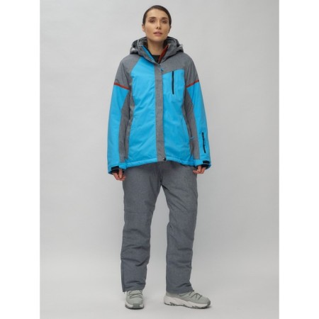 Ski suit female, size 58, blue color-12