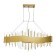 Suspended chandelier ST LUCE. SL1633.213.08. Olvera. 8x40 watts, E14, 100x15x42 cm, matte gold color