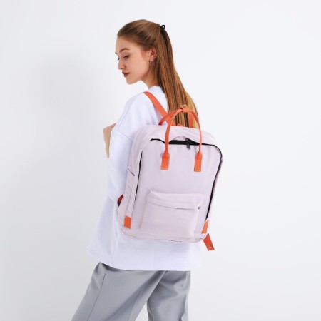 Backpack School Textile Nazamok, 38x27x13 cm, lilac color-5