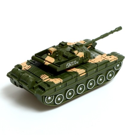 Metal “Army” tank, inertia-2