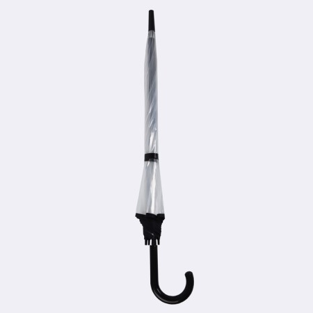 Umbrella - a semiautomatic “monoton” cane, 8 spokes, r = 51 cm, the color is transparent-7