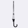 Umbrella - a semiautomatic “monoton” cane, 8 spokes, r = 51 cm, the color is transparent