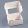Box for 2 cupcake with a transparent lid 16 x 10 x 8 cm