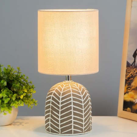 Berenis table lamp 1x40W E14 wire-1.3m beige 14x14x27.5cm-1