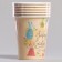 Paper glass "Light Easter" with rabbits, 6 pcs