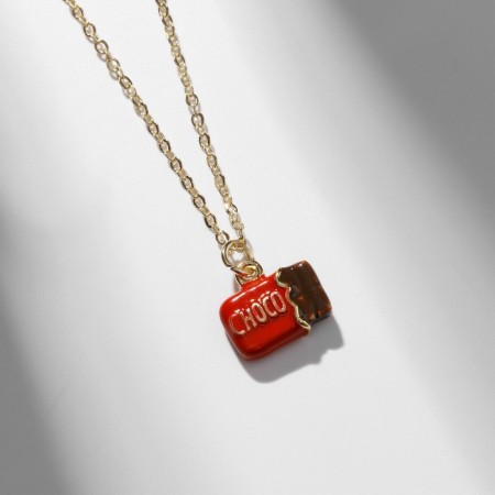 Cool "lovely" chocolate, brown-red color in gold, 40 cm
