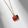 Cool "lovely" chocolate, brown-red color in gold, 40 cm