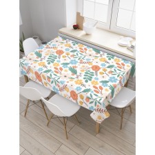 Tablecloth on the table 