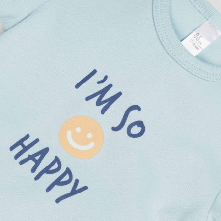 Body Children with short sleeve "Pea", height 80 cm, blue color-3
