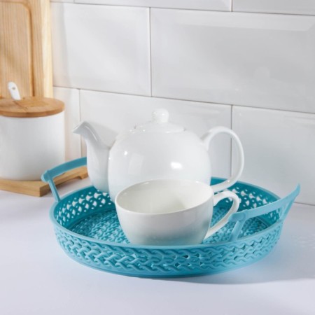 Plastic tray with handles "loops", 22.5 × 6 cm, color mix-1
