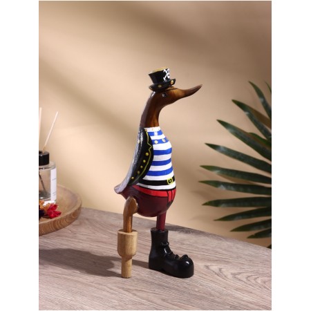Souvenir "Duck Pirate" tree 13x9x27 cm-1