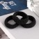 Hair gum "Classic style" (set 3 pcs) 5.5 cm, black