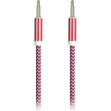 Audio Smartbuy A35, Jack 3.5 mm (M) -Jack 3.5 mm (M), in a braid, 1 m, red