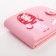 Wallet on the button, pink color