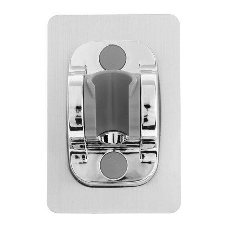 Holder for shower watering can Zein Z88, self -adhesive, plastic, chrome-7
