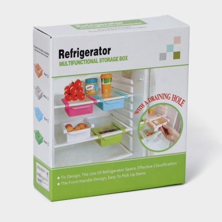 Suspended shelf in the refrigerator, 22 × 20 × 7 cm, color mix-3
