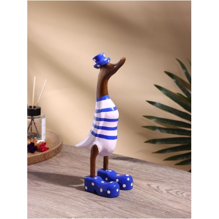 Souvenir "Duck in pink-blue clothes" tree 13x9x27 cm-1