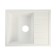 Sin for a kitchen made of ZEIN 150/G31, 575 x 470 mm, rectangular, overflow, white color
