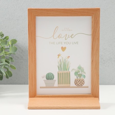 Photo frame wood in 1 photo 13x18 cm "Bierg" 14.5x6x19.5 cm-3