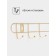 The hanger wall share "Summer", 10 hooks, 55 × 5 × 3.5 cm, gold