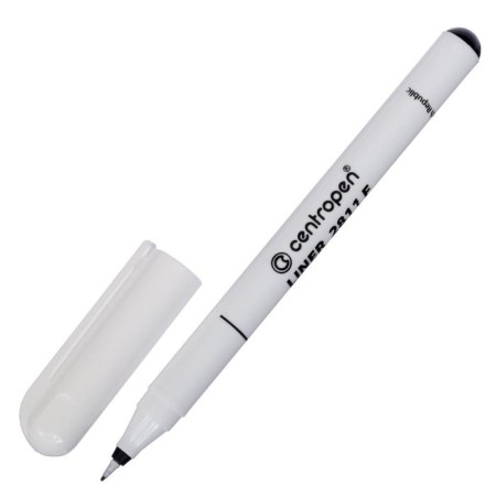 Capillary pen Centropen 2811 0.8 mm, black color, letter length 1500 m, cardboard packaging-1