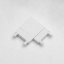 Connector ultra-shaped G-shaped white 3.6x3.6x0.6 cm