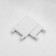 Connector ultra-shaped G-shaped white 3.6x3.6x0.6 cm