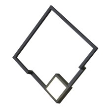 Wall lamp Mantra Boutique, Led, 1370lm, 3000k, 400x75x400 mm, black color