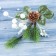 Decor "Winter Dreams" White Balls Bump, 15 cm