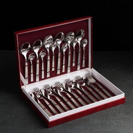A set of anthrax “Arietet”, 24 objects, thickness 2.5 mm, decorative box