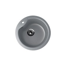 Мойка кухонная Ulgran U102-309, d=480 мм, цвет тёмно-серый